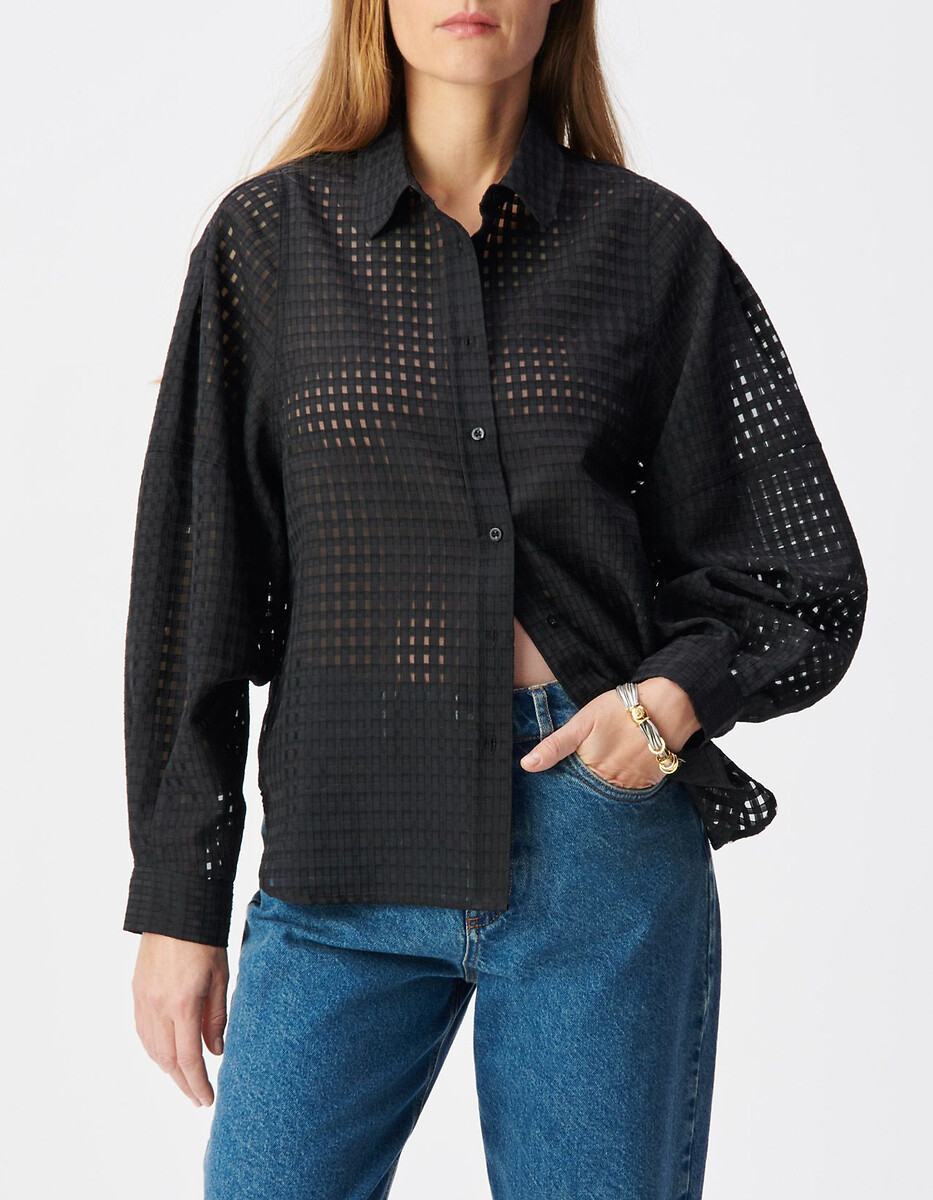 Chemise en dentelle manches longues, IKKS