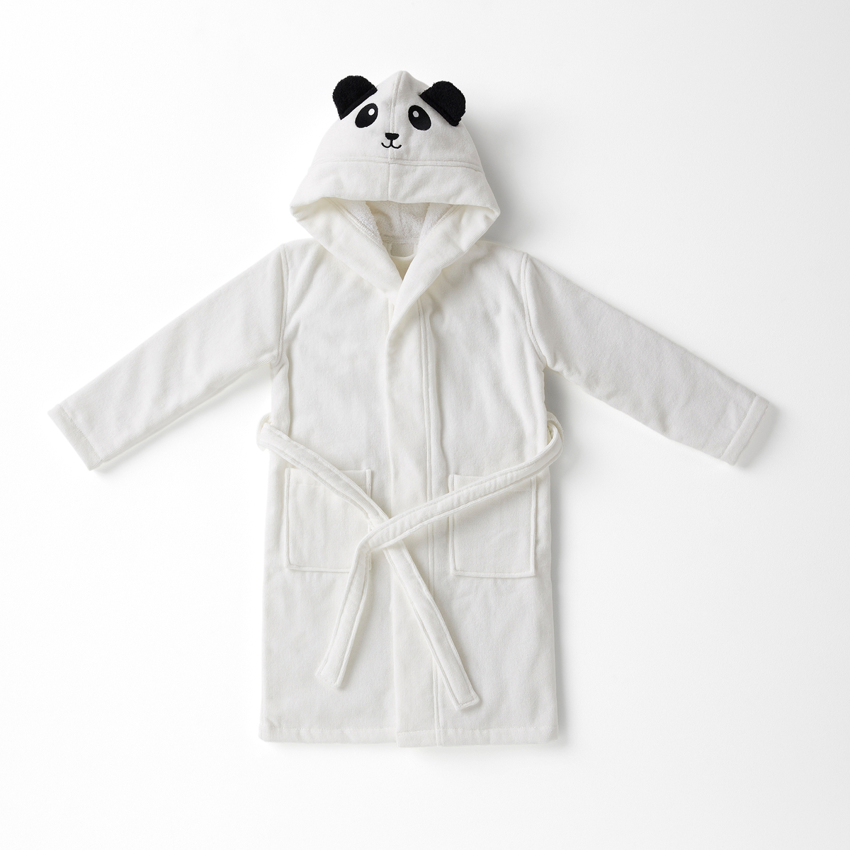 Product photograph of L O Panda Baby S Child S Hooded Bathrobe from La Redoute UK