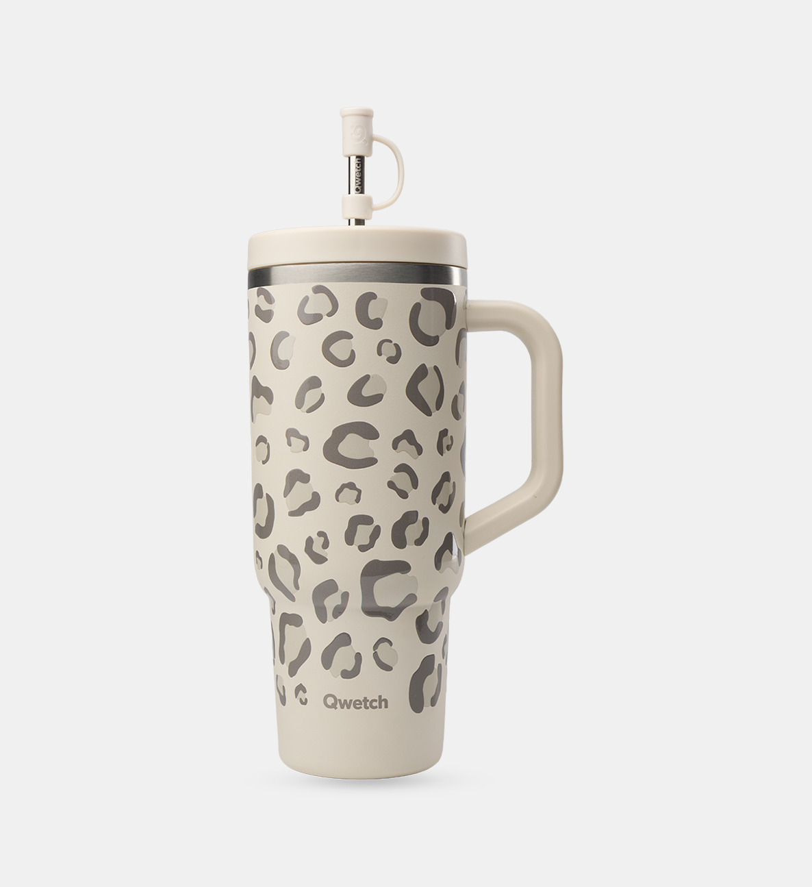 Mug isotherme avec anse et paille - 90 cl, QWETCH