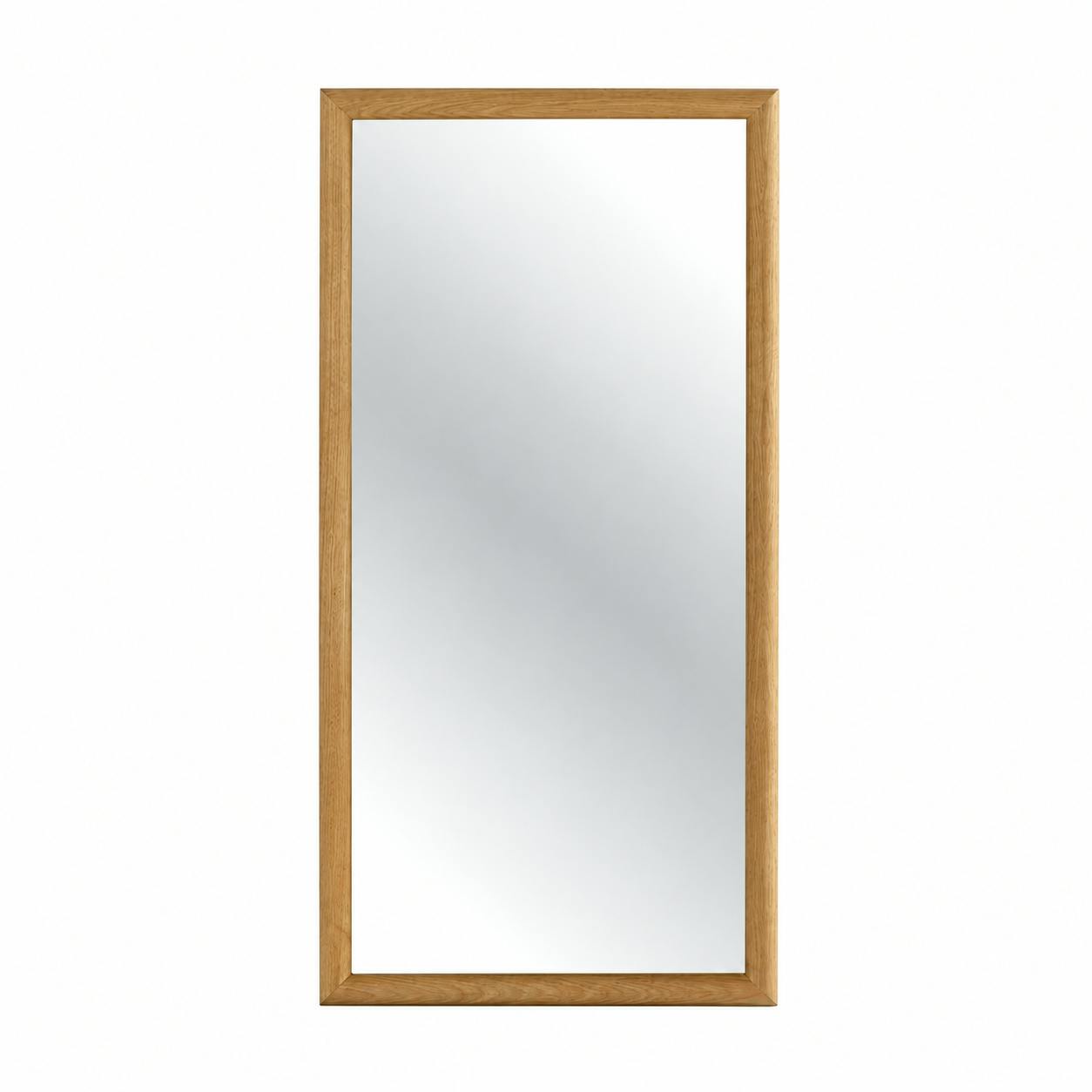 Miroir d'entrée vertical - cadre bois clair 80 cm IENA, PIER IMPORT