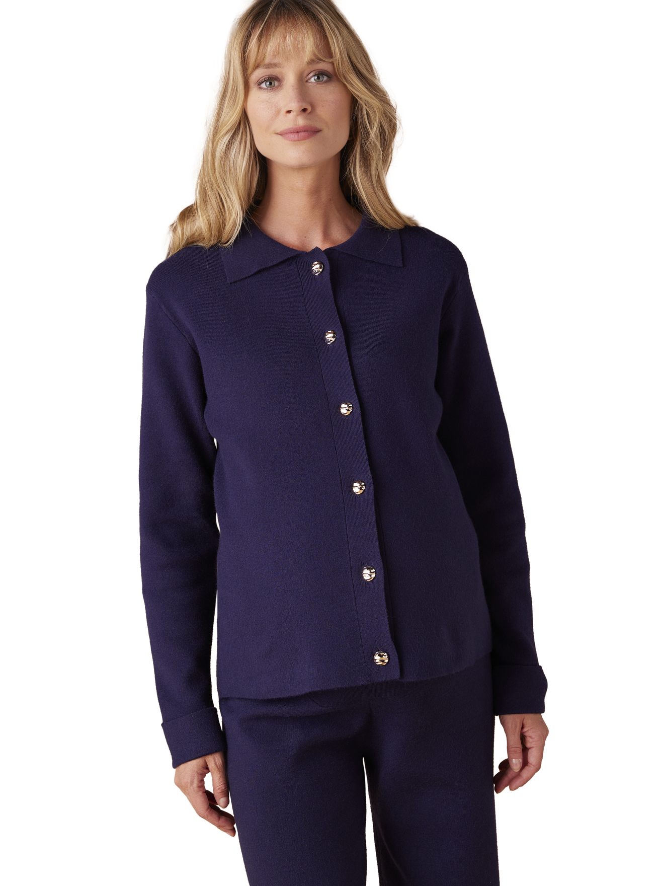 Ensemble gilet et pantalon large en trico, ENVIE DE FRAISE
