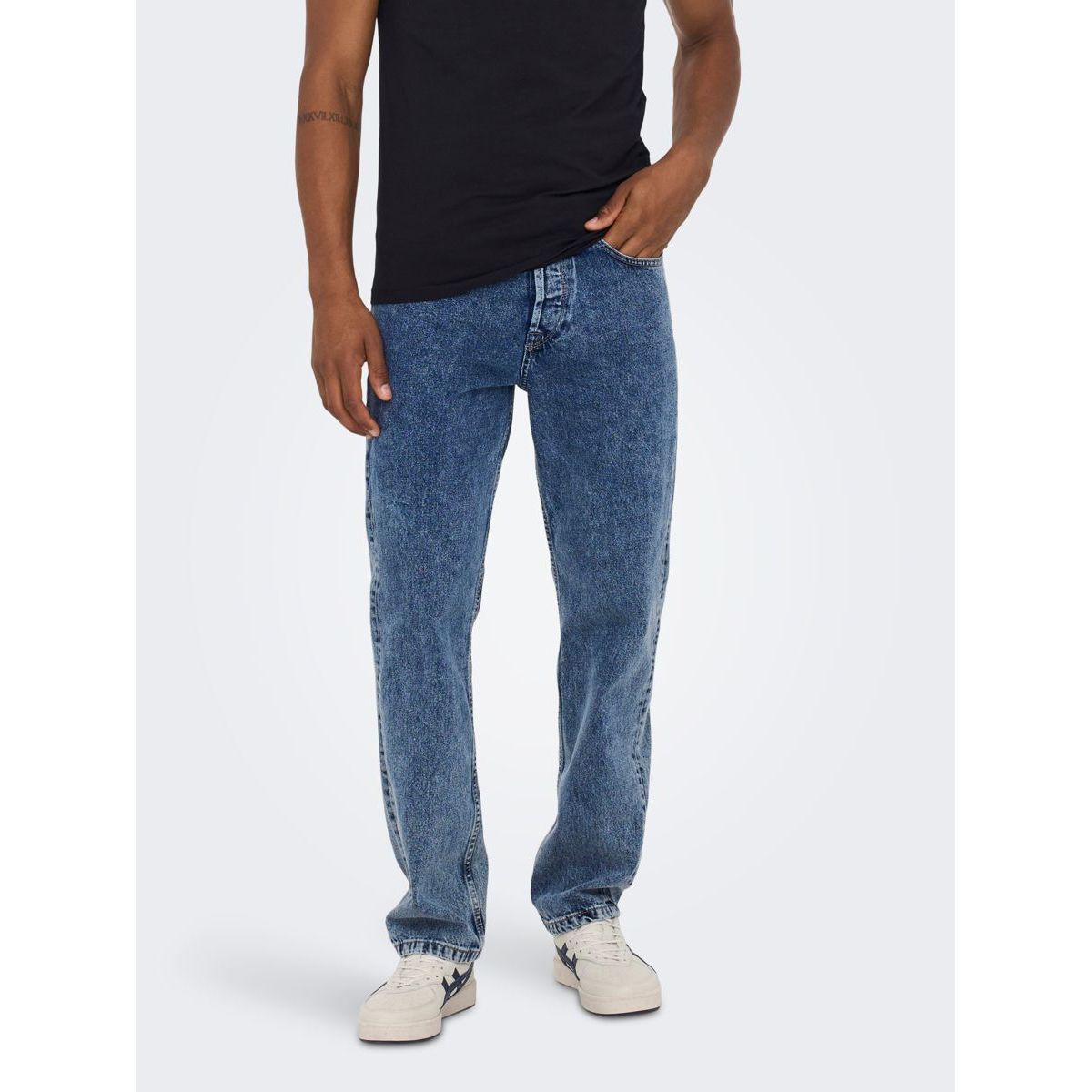 Bleu moyen La Redoute Homme Vêtements Pantalons & Jeans Jeans Baggy & Large Jean loose fit ONSFive 