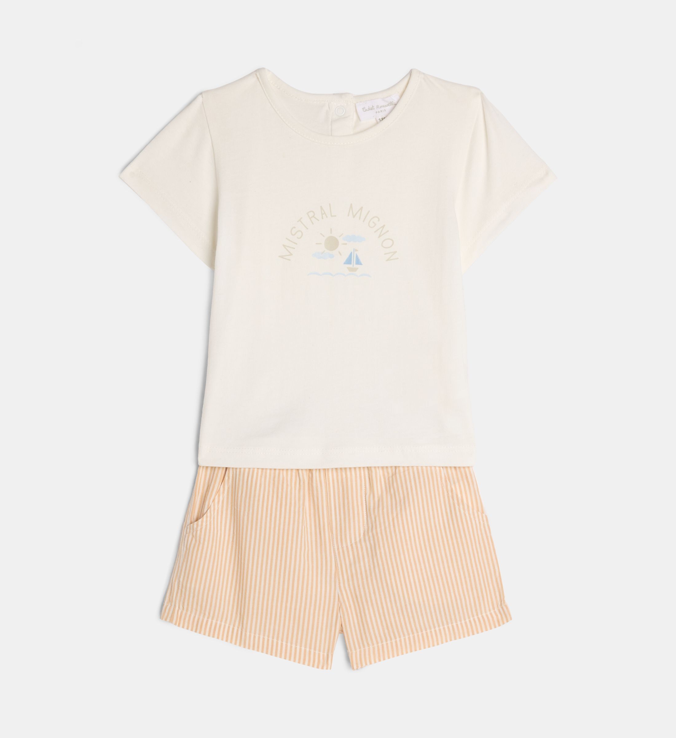 Ensemble t-+shirt short matthew coton bio, CADET ROUSSELLE