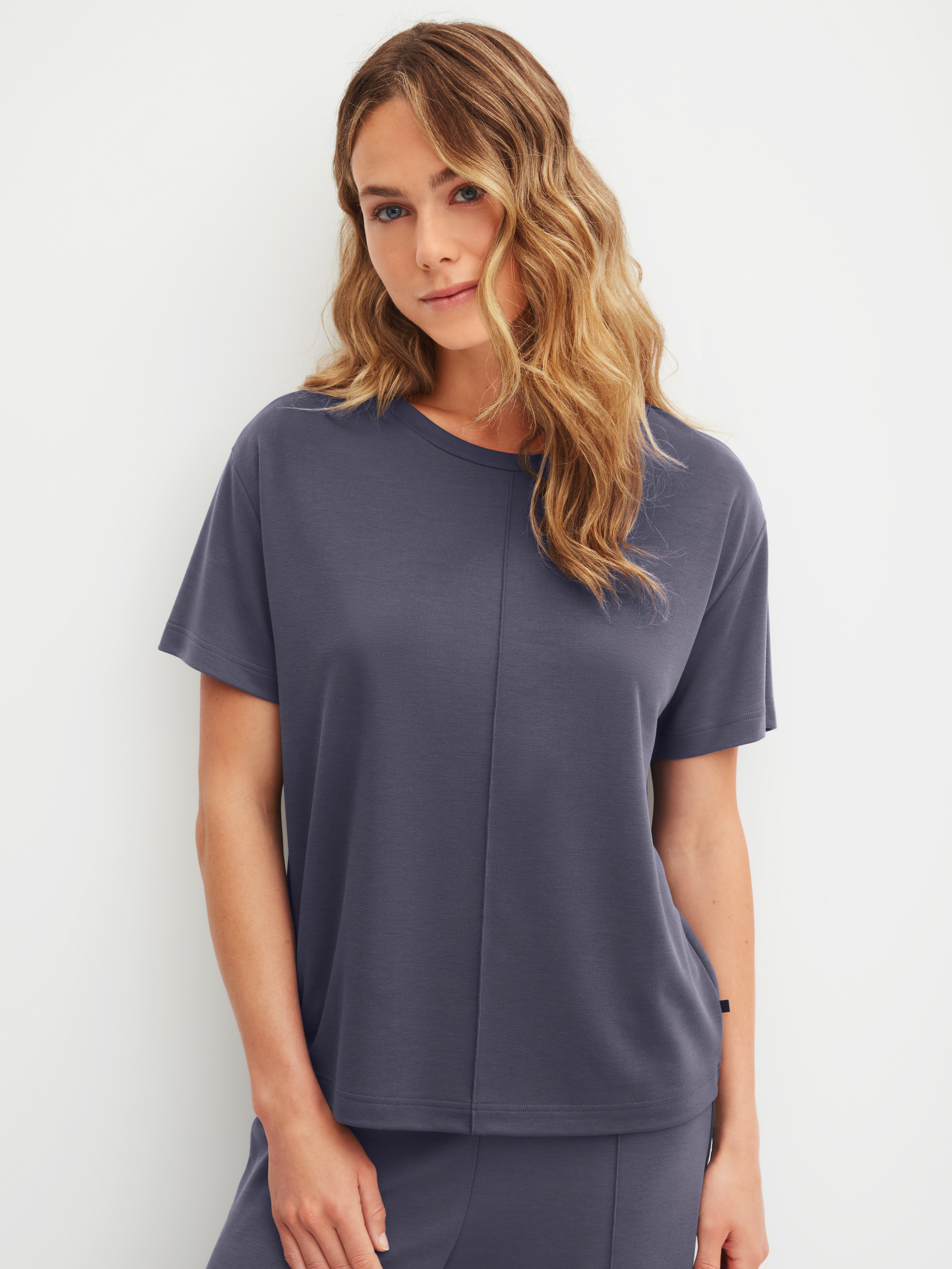 T-shirt à manches courtes manches courtes Modal NATURAL LOUNGEWEAR, CALIDA