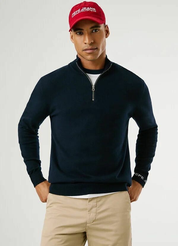 André Half Zip Jumper, PEPE JEANS
