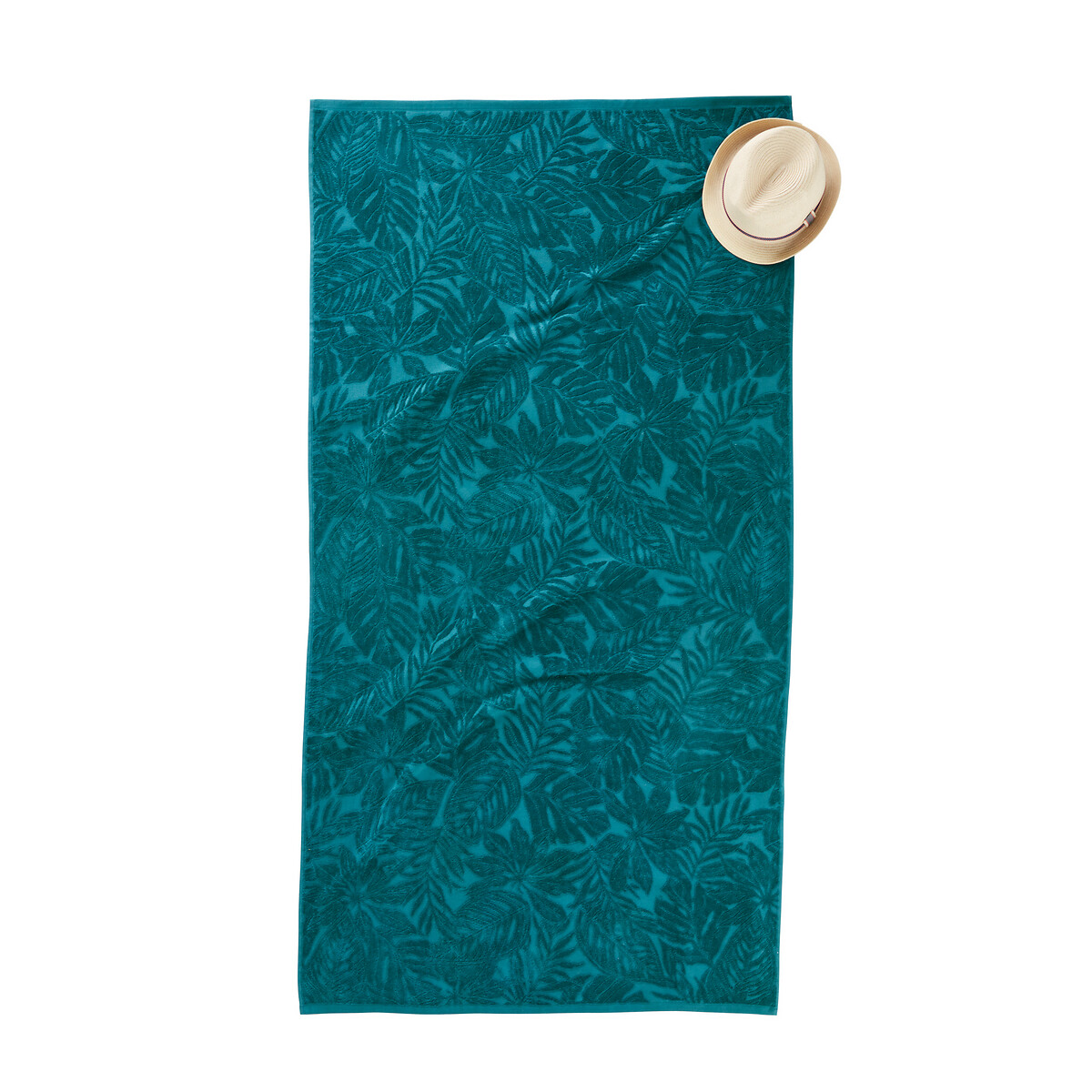 Product photograph of Ficus Velour Beach Towel from La Redoute UK