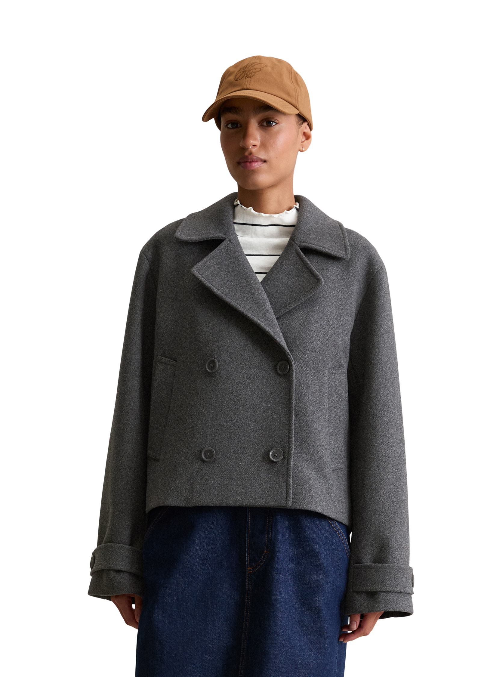 Caban relaxed avec de la laine recyclée, MARC O’POLO DENIM