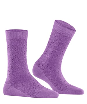 FALKE - Chaussettes Homme Longues à Motif Pois - Coton Fin Mercerisé, Couture Plate Orteils - Pour Travail Et Quotidien (1 Paire)