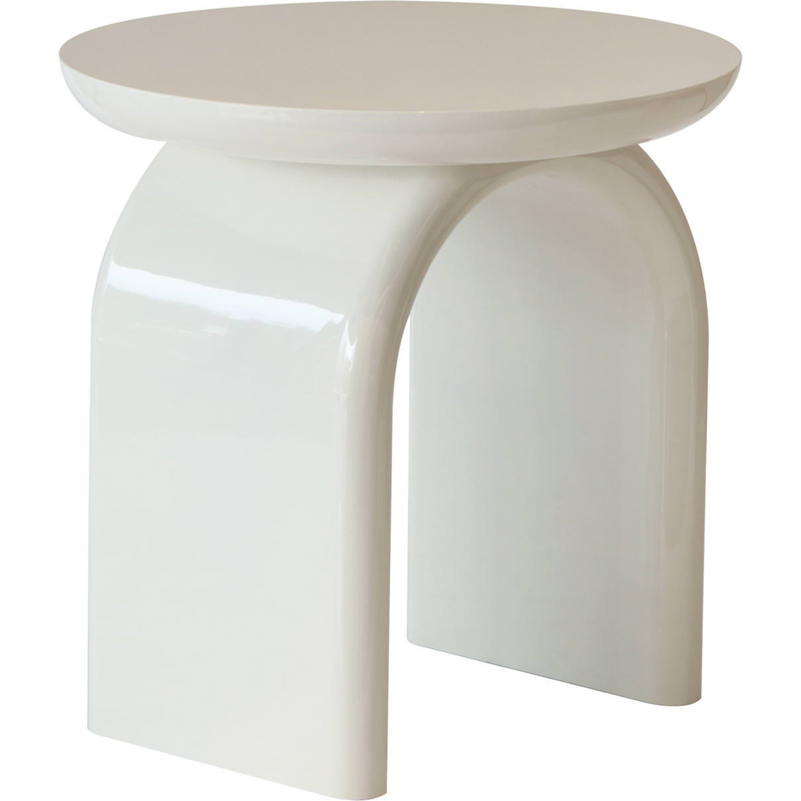 Table d'appoint ronde aux lignes douces, RECOLLECTION