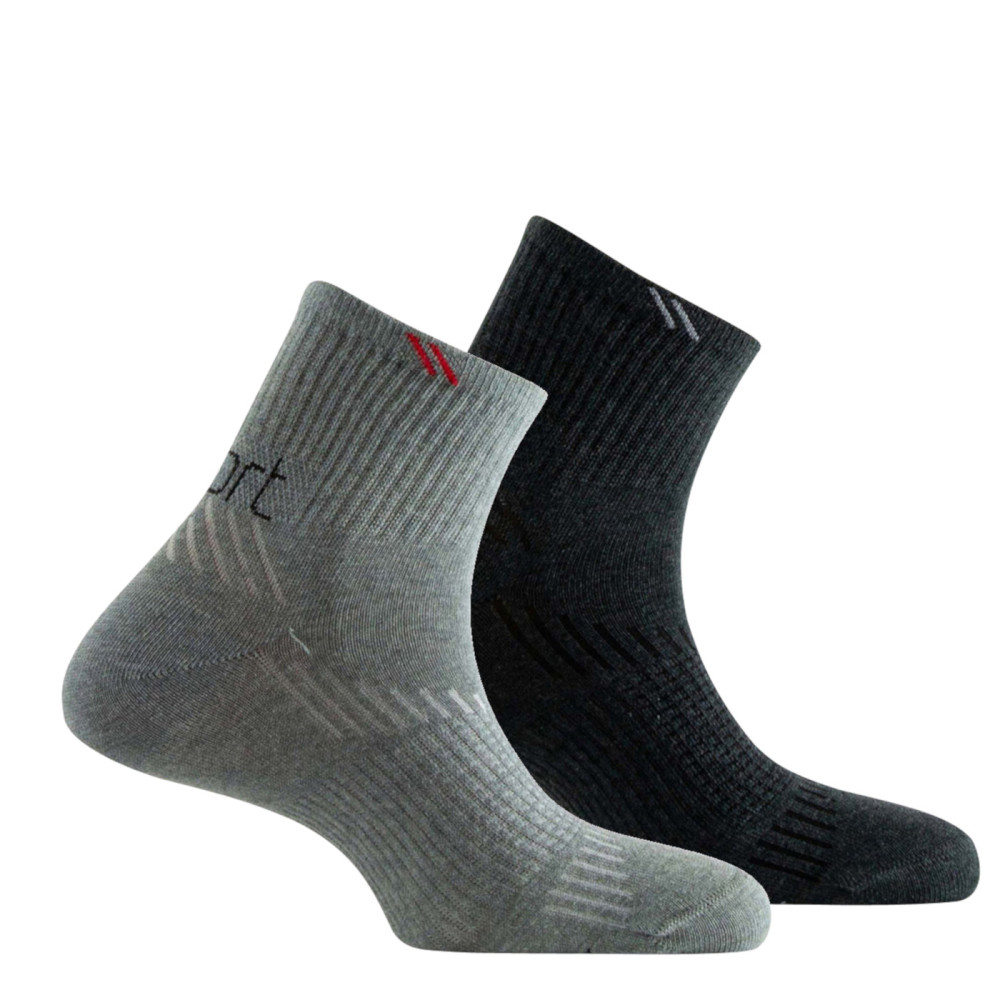 Pack de 2 paires tiges courtes en coton sport., KINDY
