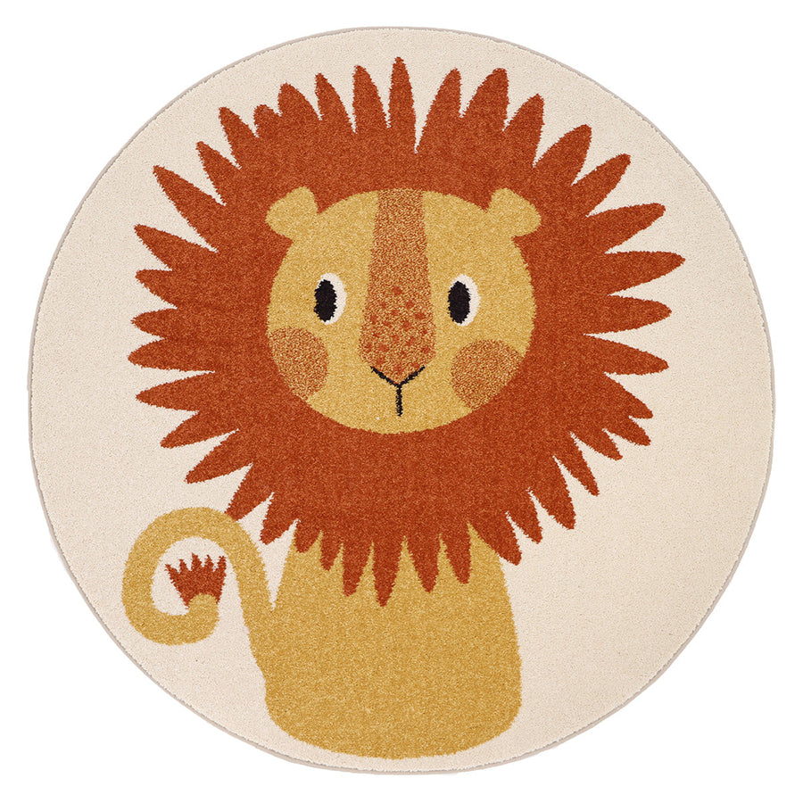 Tapis enfant rond petit lion TIAGGO, NATTIOT