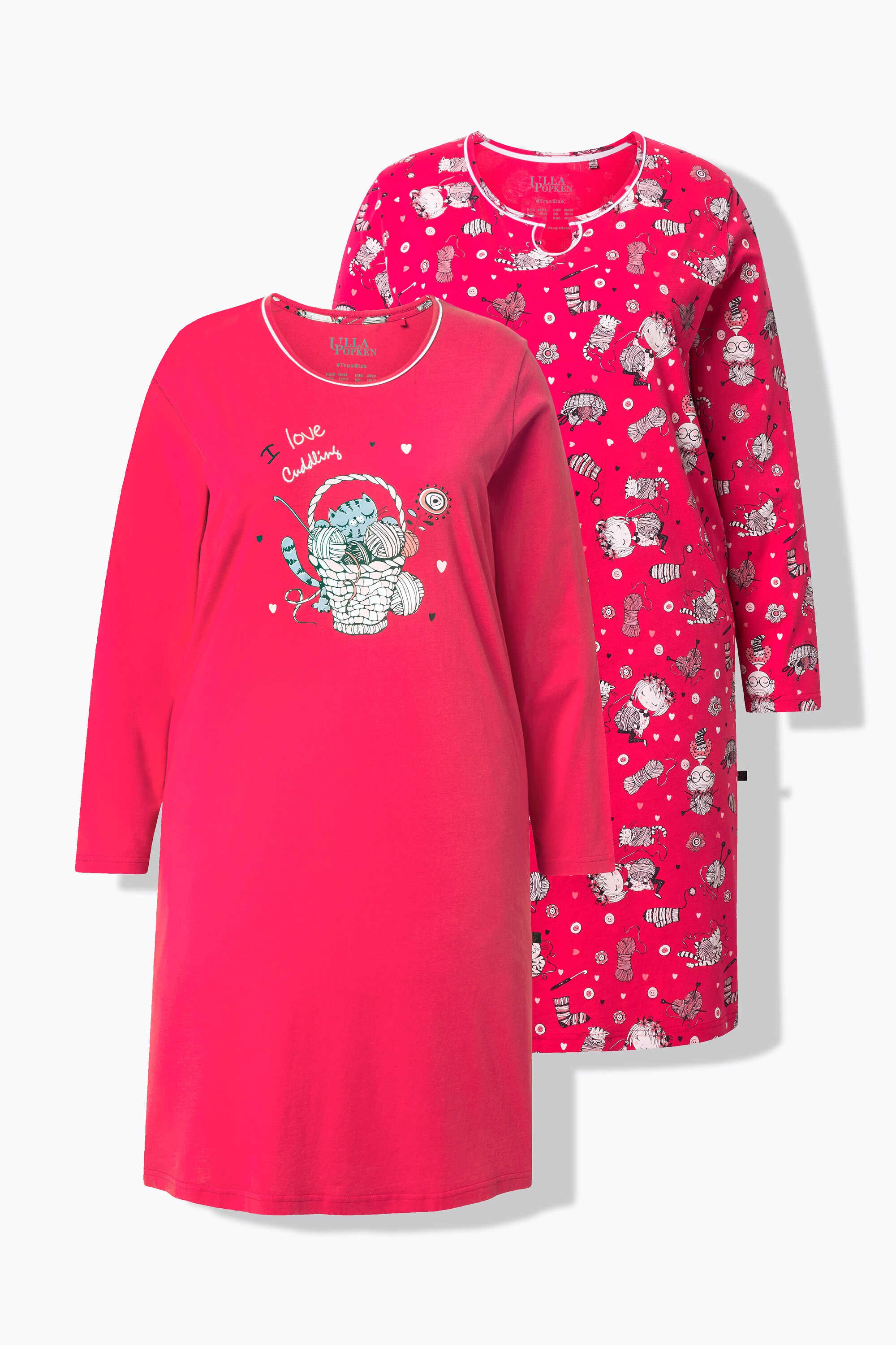 Grands t-shirts en lot de 2, ULLA POPKEN