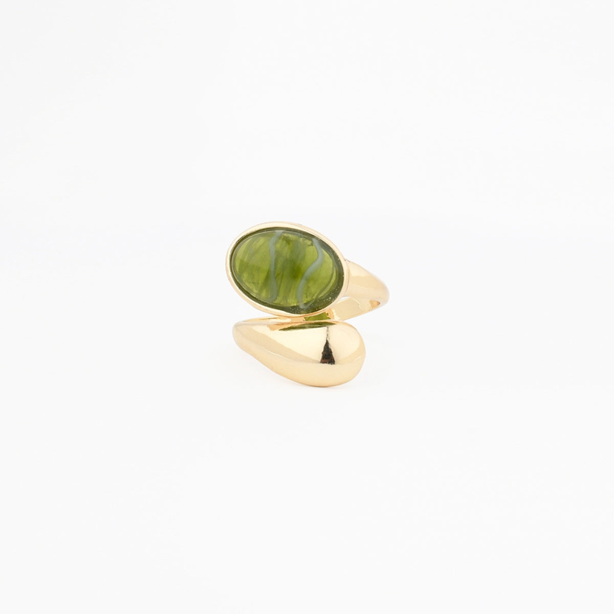 Bague cabochon vert, BALABOOSTE