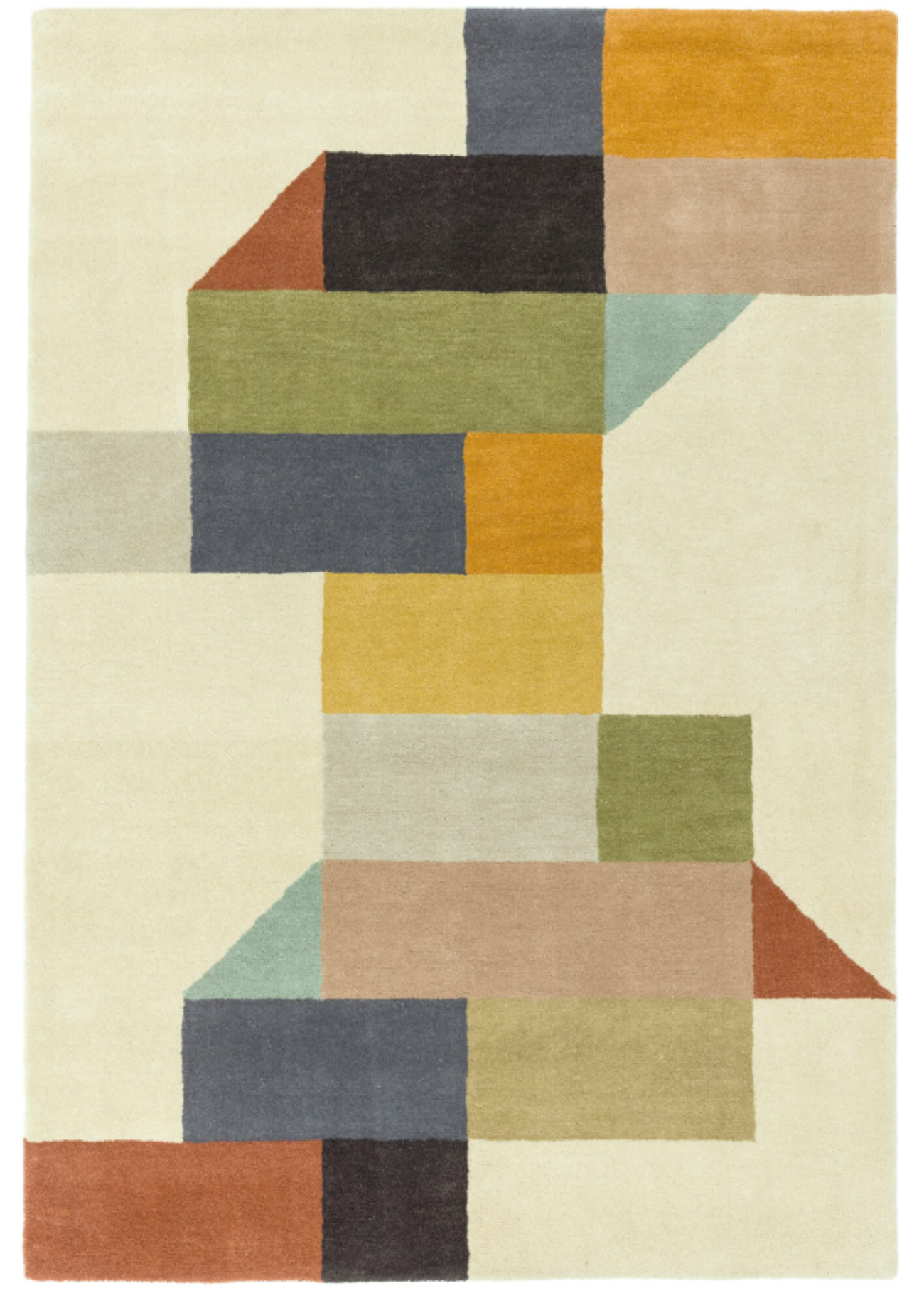 Tapis moderne tufté main en laine PALETTE, NOVATREND