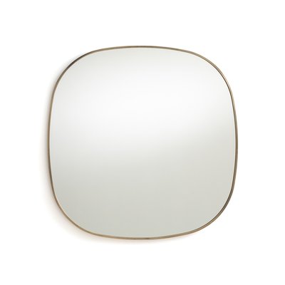 Specchio in metallo ottone antico H80 cm, Caligone AM.PM