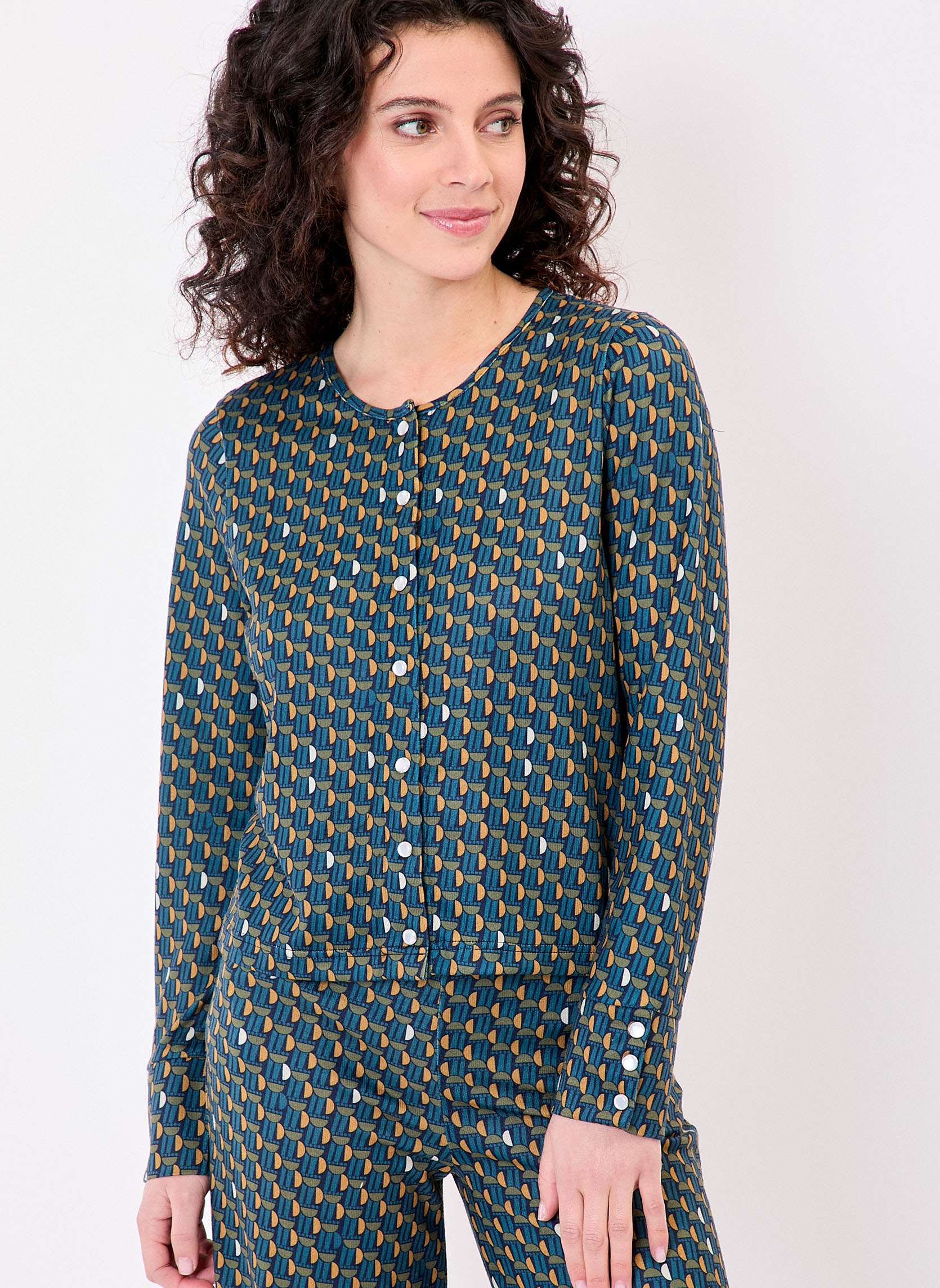 Gilet maille fine boutonnée LAKE, LA FIANCÉE