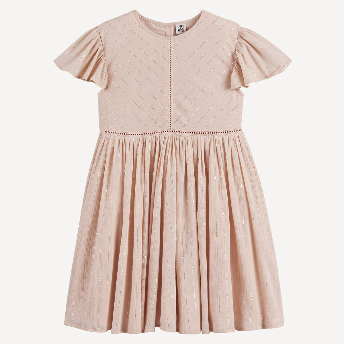 Dress with Ruffled Short Sleeves, LA REDOUTE COLLECTIONS
