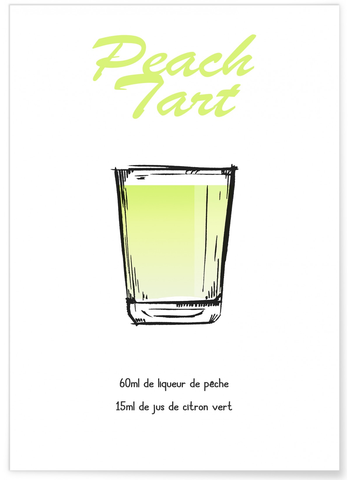 Affiche Shooter Peach Tart, L'AFFICHERIE