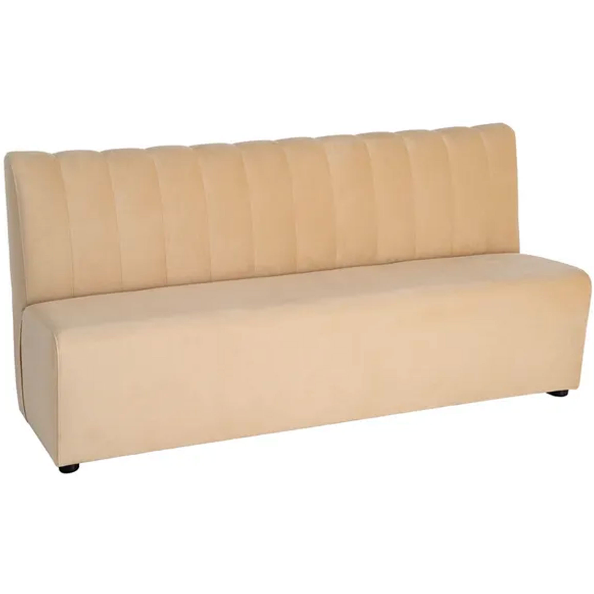 Banc d'hôtellerie tissu beige 180x60x90cm, WADIGA