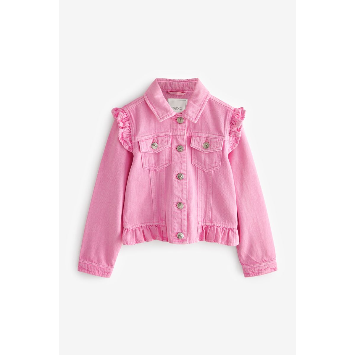 Veste en jean avec épaules à volants, NEXT