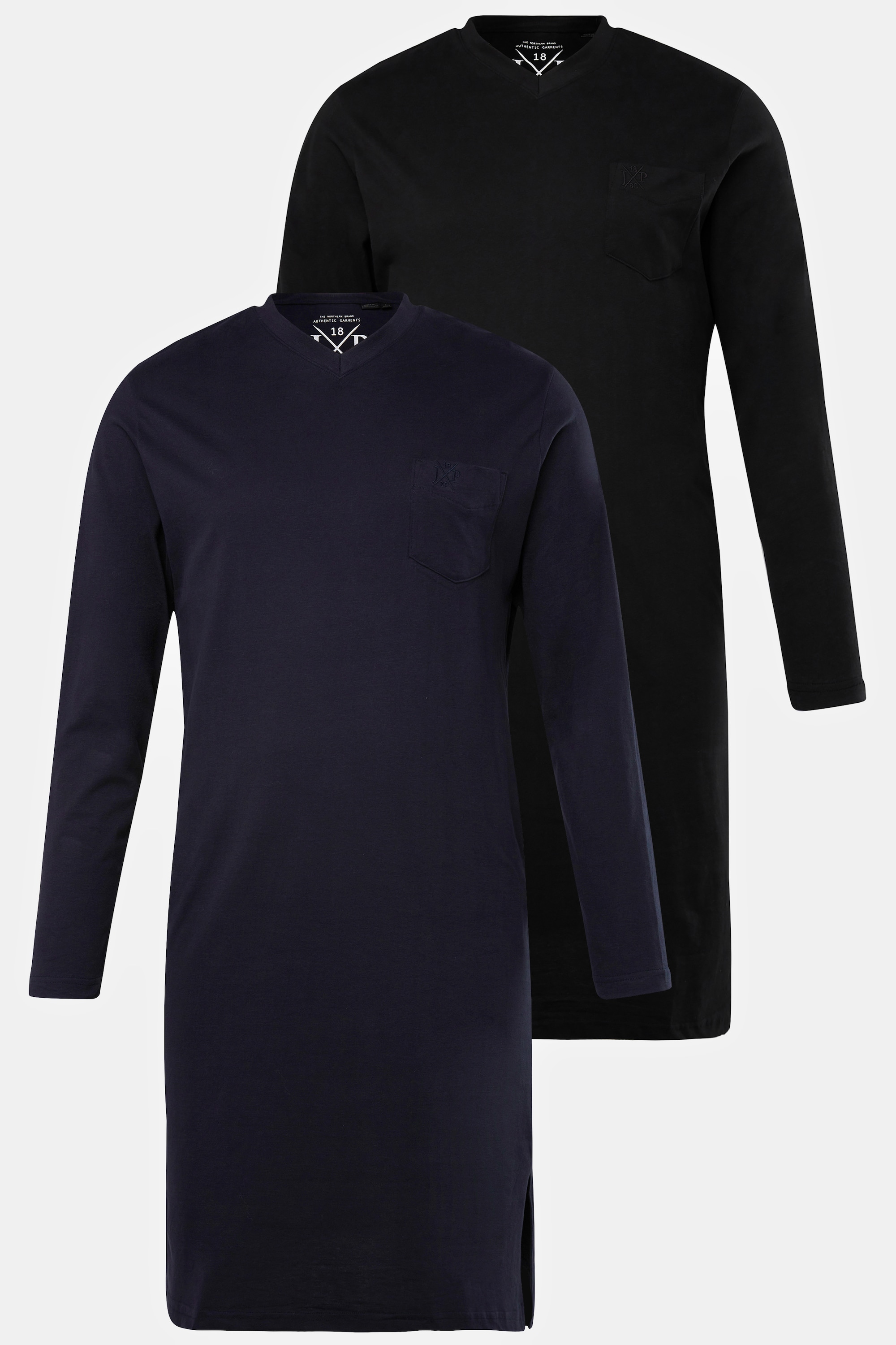 Lot de 2 chemises de nuit pour homme, JP1880