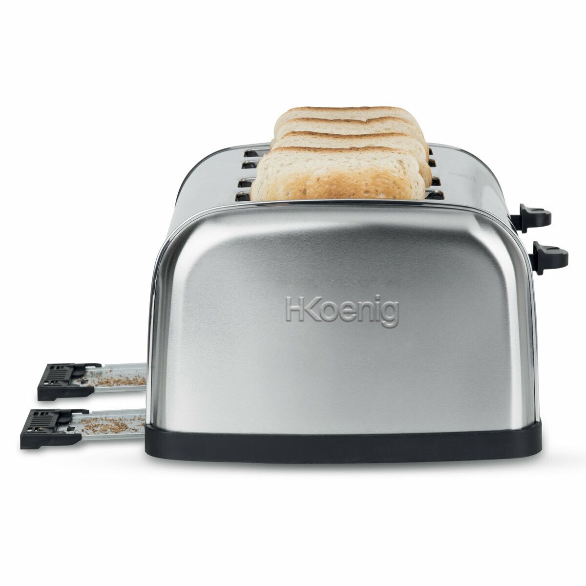 Grille pain électique Toaster Inox 2 fentes Extra-Longues