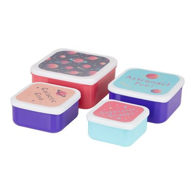 Set of 4 Space Design Lunch Boxes SO'HOME