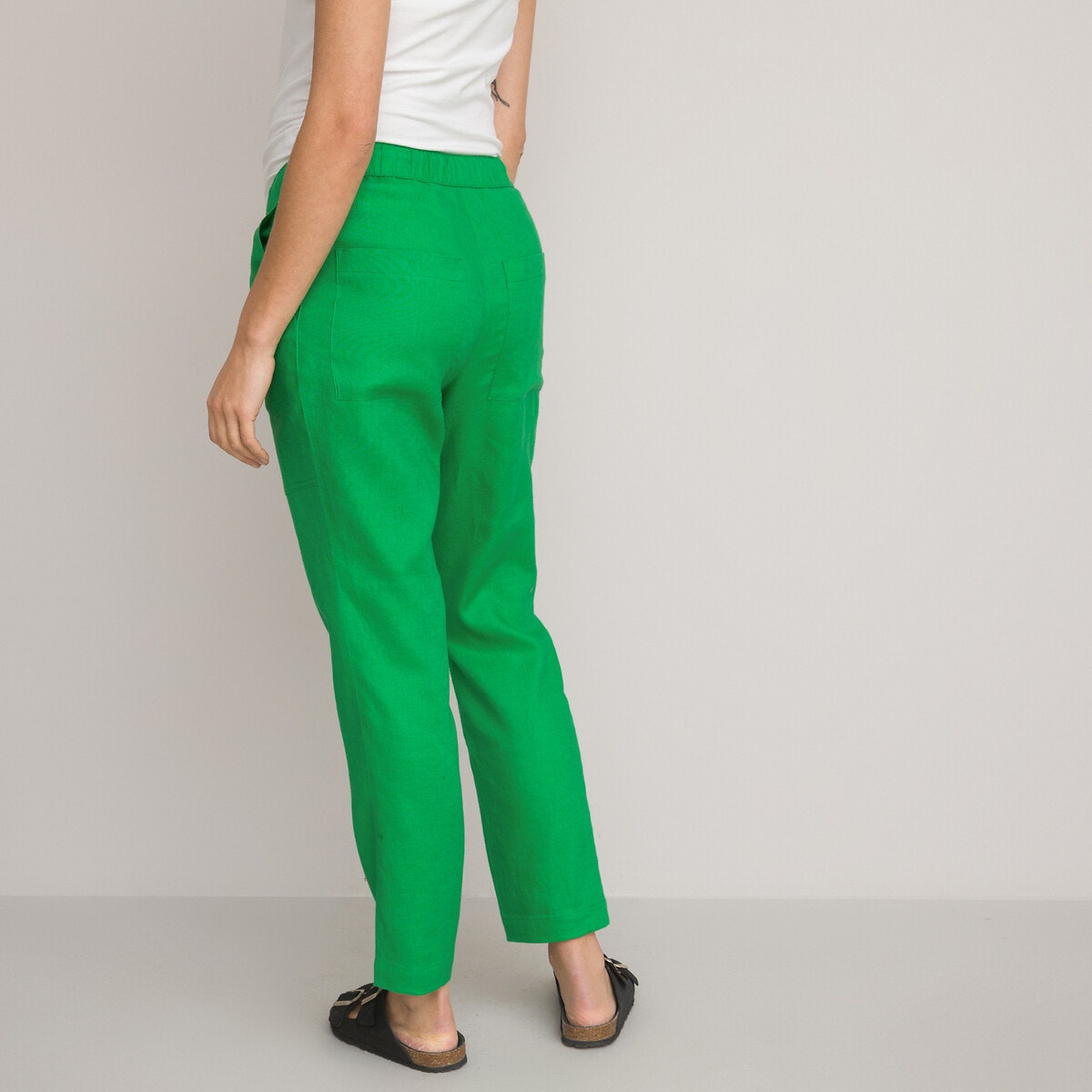 Pantalon Grossesse Velours Côtelé Vert l Bas & Pantalons Maternité Élégants