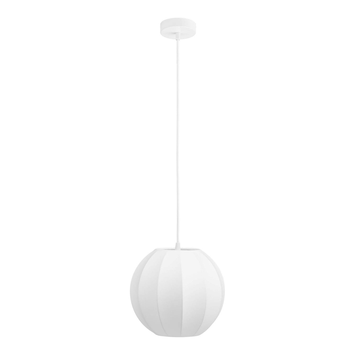 Suspension moderne blanche ø25 cm SKIVE, PIER IMPORT