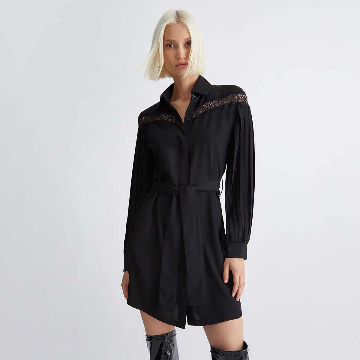 Robe online chemise dentelle