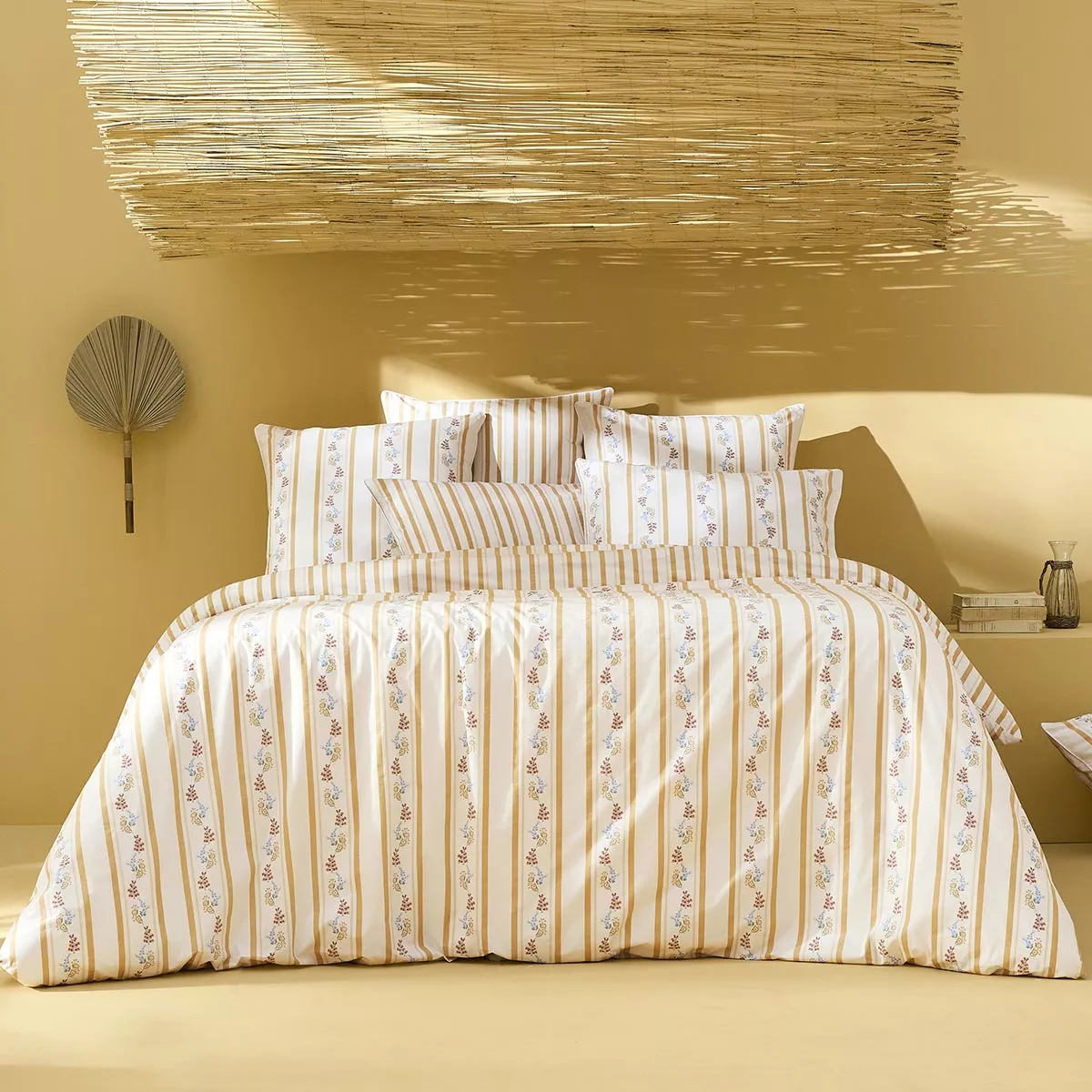 Lot h.couette +taies percale de coton lavé HONFLEUR, GARNIER THIEBAUT