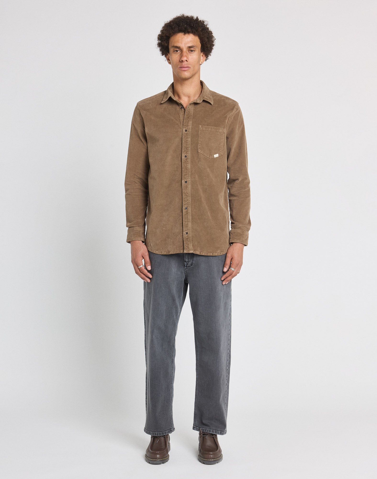 CHEMISE VELOURS TEAK, PULLIN