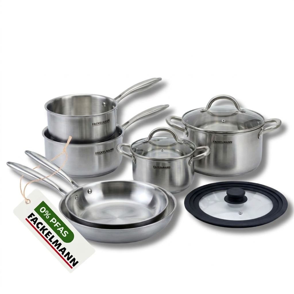 2 poêles 20/24cm, 2 faitouts 20/24cm, 2 casseroles 14/18cm VITA3, FACKELMANN