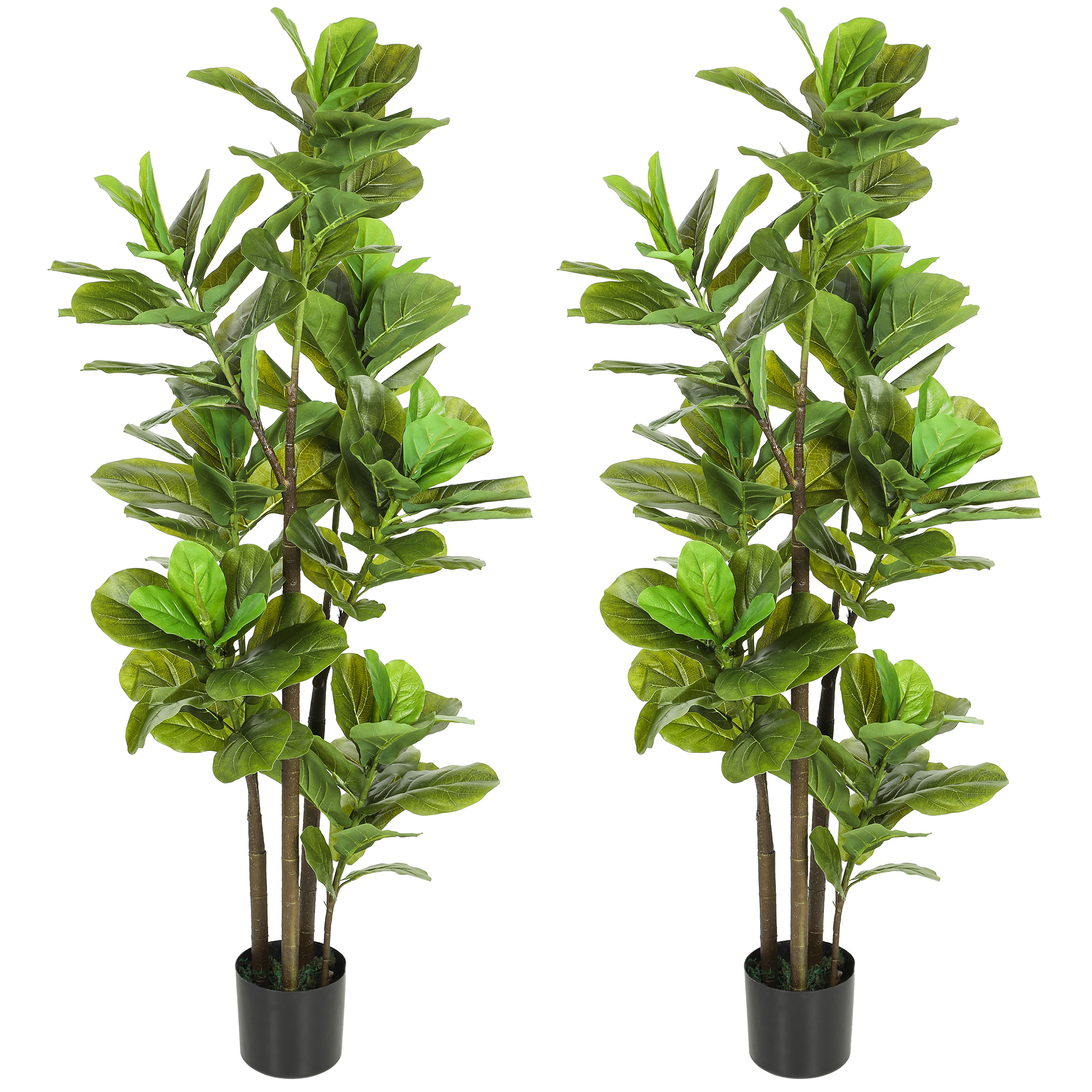 Plantes artificielles PEVA Vert, HOMCOM
