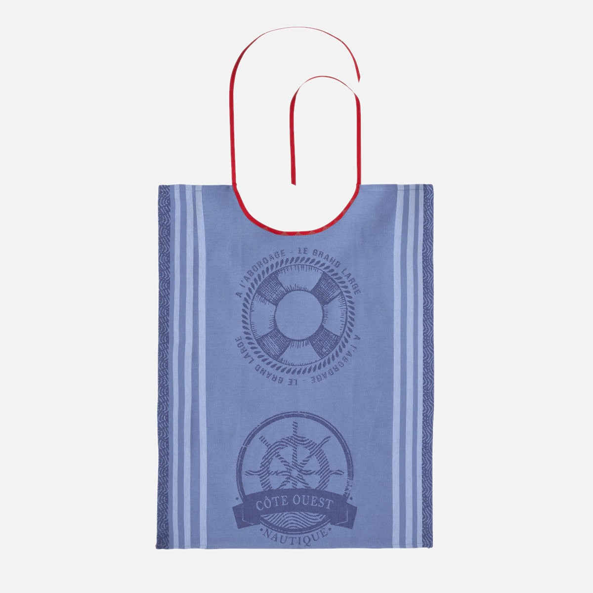 Bavoir jacquard en coton NAUTIQUE, COUCKE