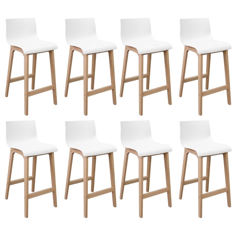 Lot de tabourets de bar en chêne 65cm TANNA, MOB IN