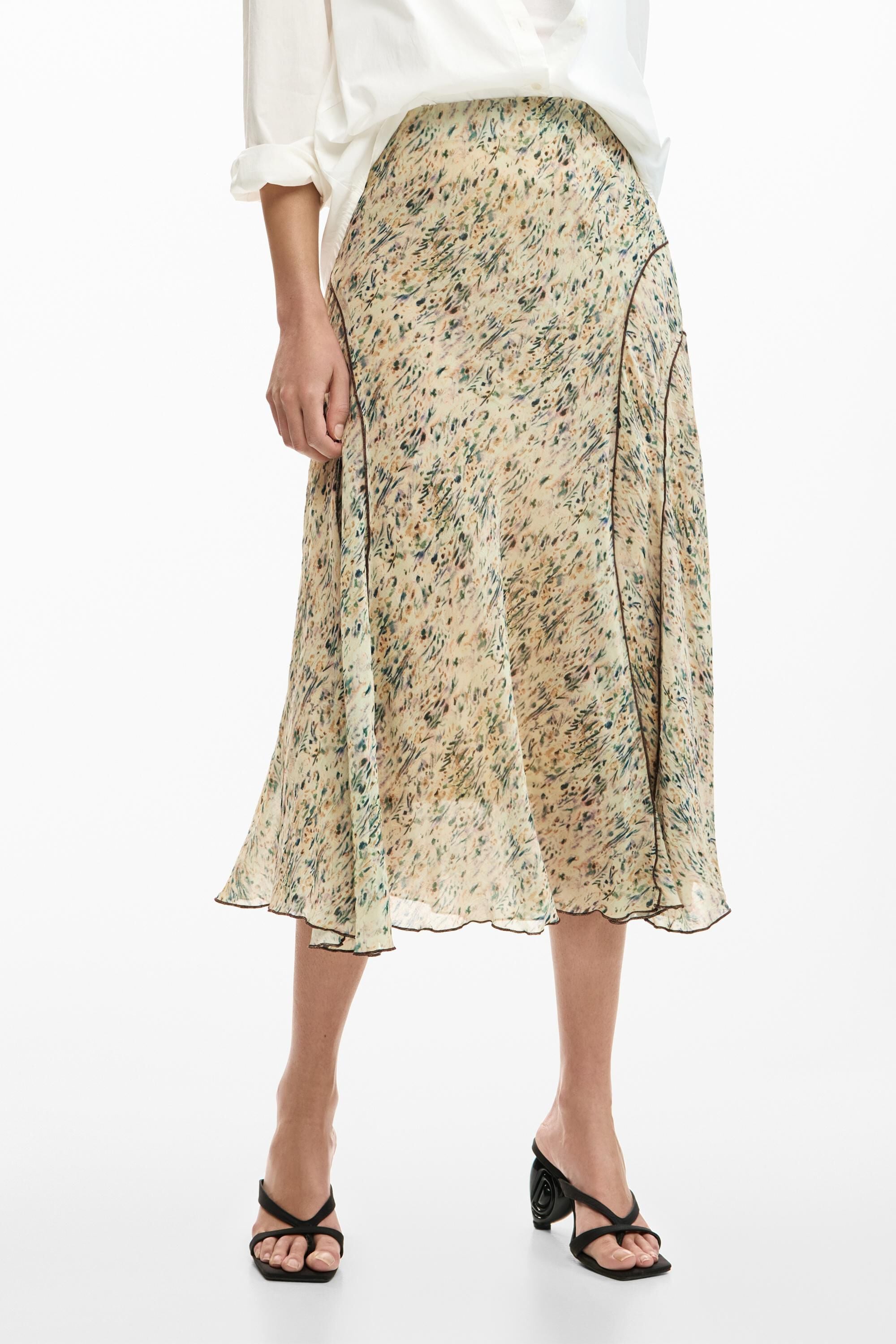 Jupe midi sauvage, DESIGUAL