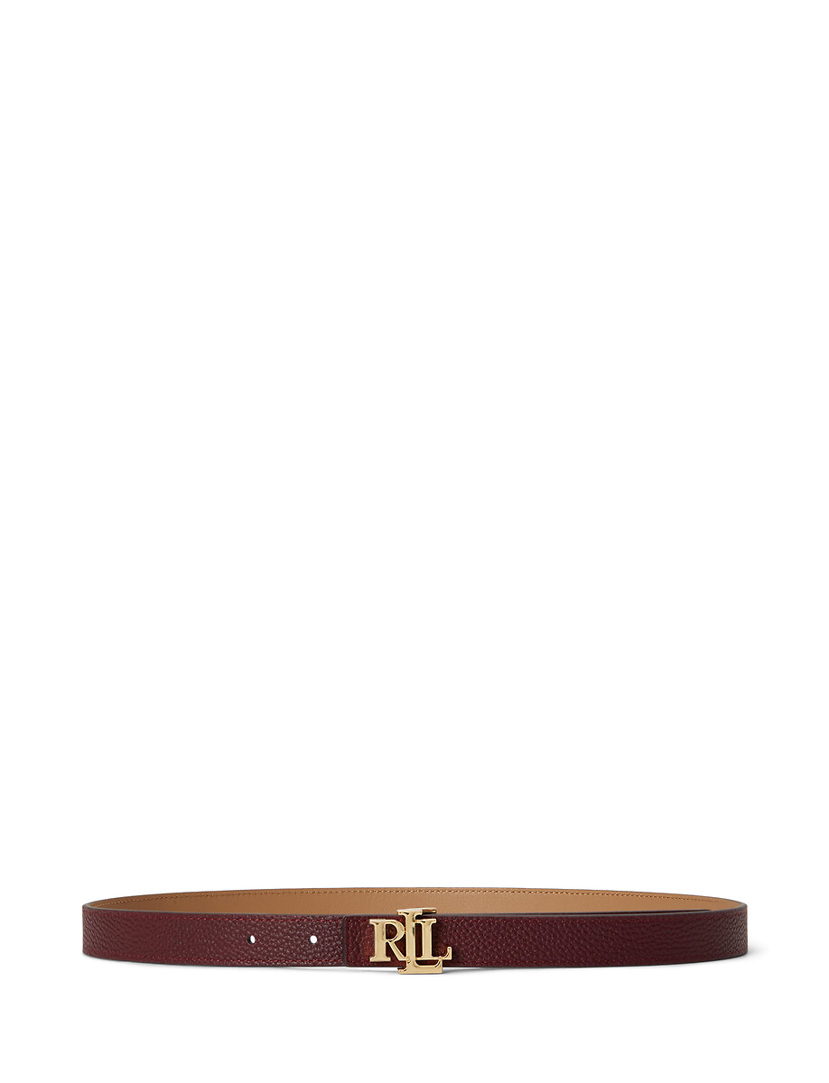 Ceinture fine réversible en cuir grainé, LAUREN RALPH LAUREN