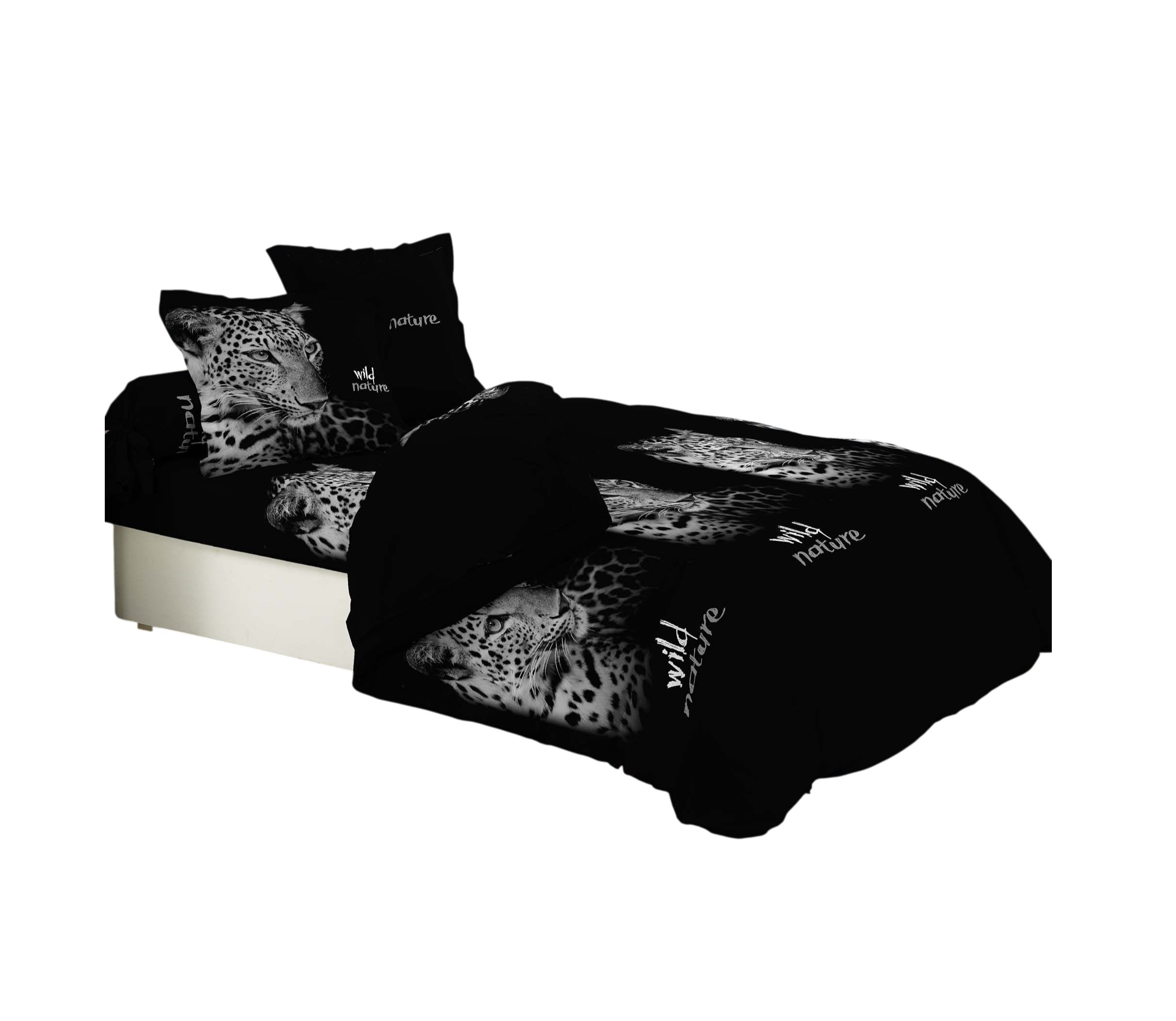 Housse de couette 6 pieces wild Leopard, EDEN