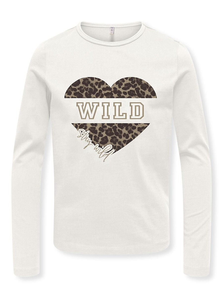T-shirt manches longues, imprimé devant, KIDS ONLY