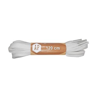 Paire de lacet plat large blanc 120 cm coloris unique Accessoire