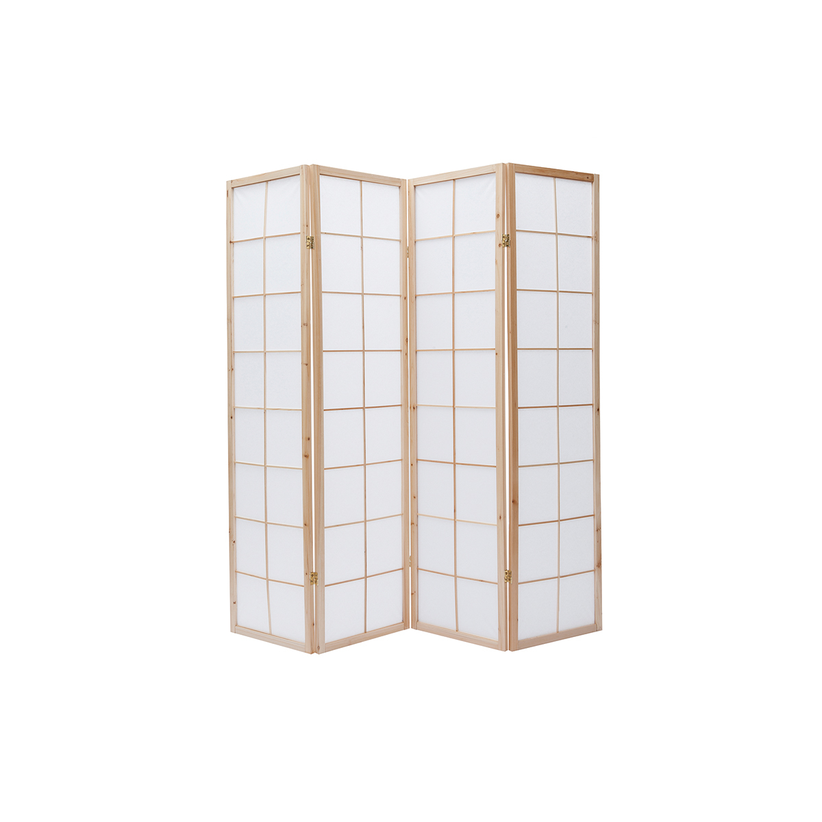 Paravent japonais en bois et papier de riz L176 cm IKUYO, MILIBOO