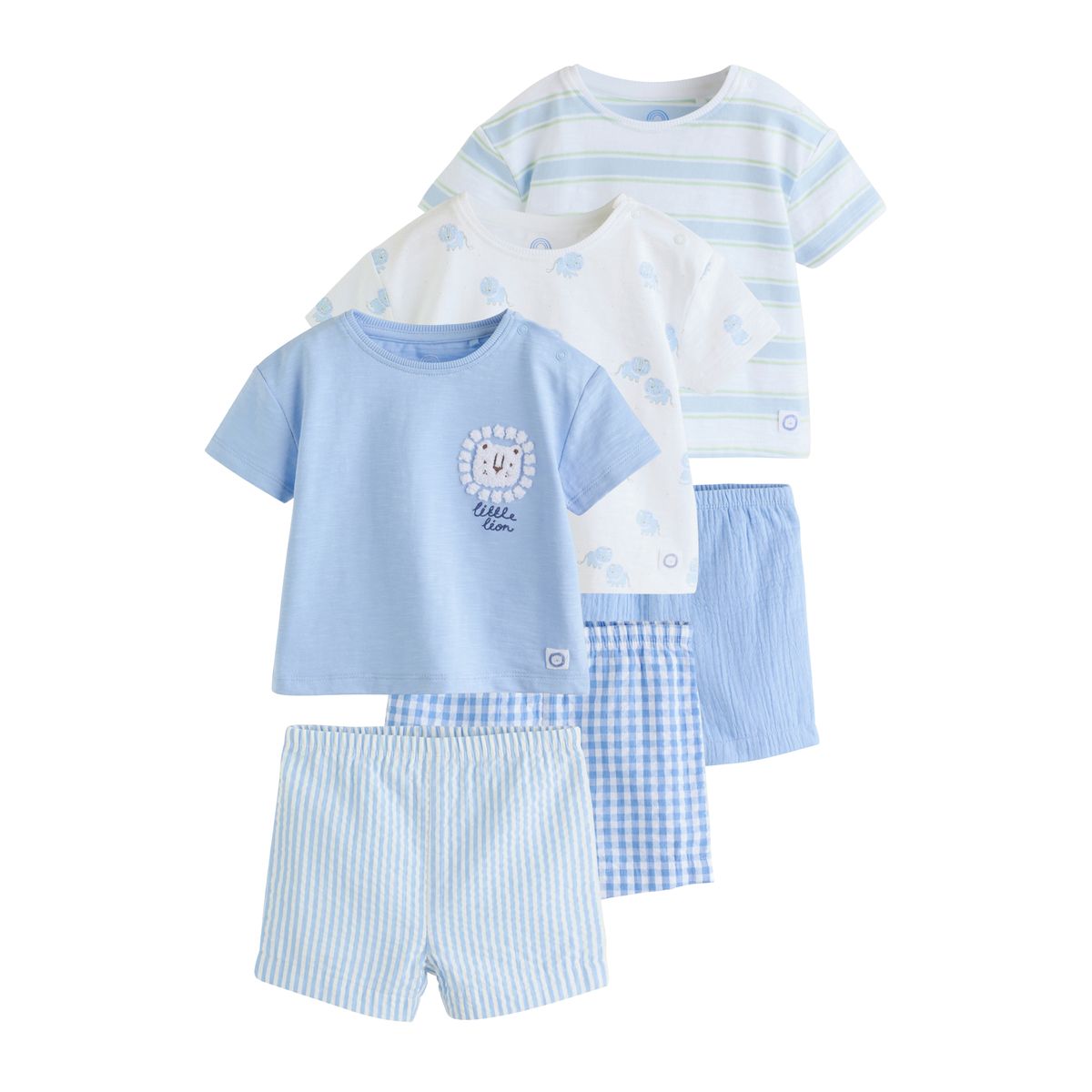 Ensemble haut et short bébé, 6 pièces, NEXT