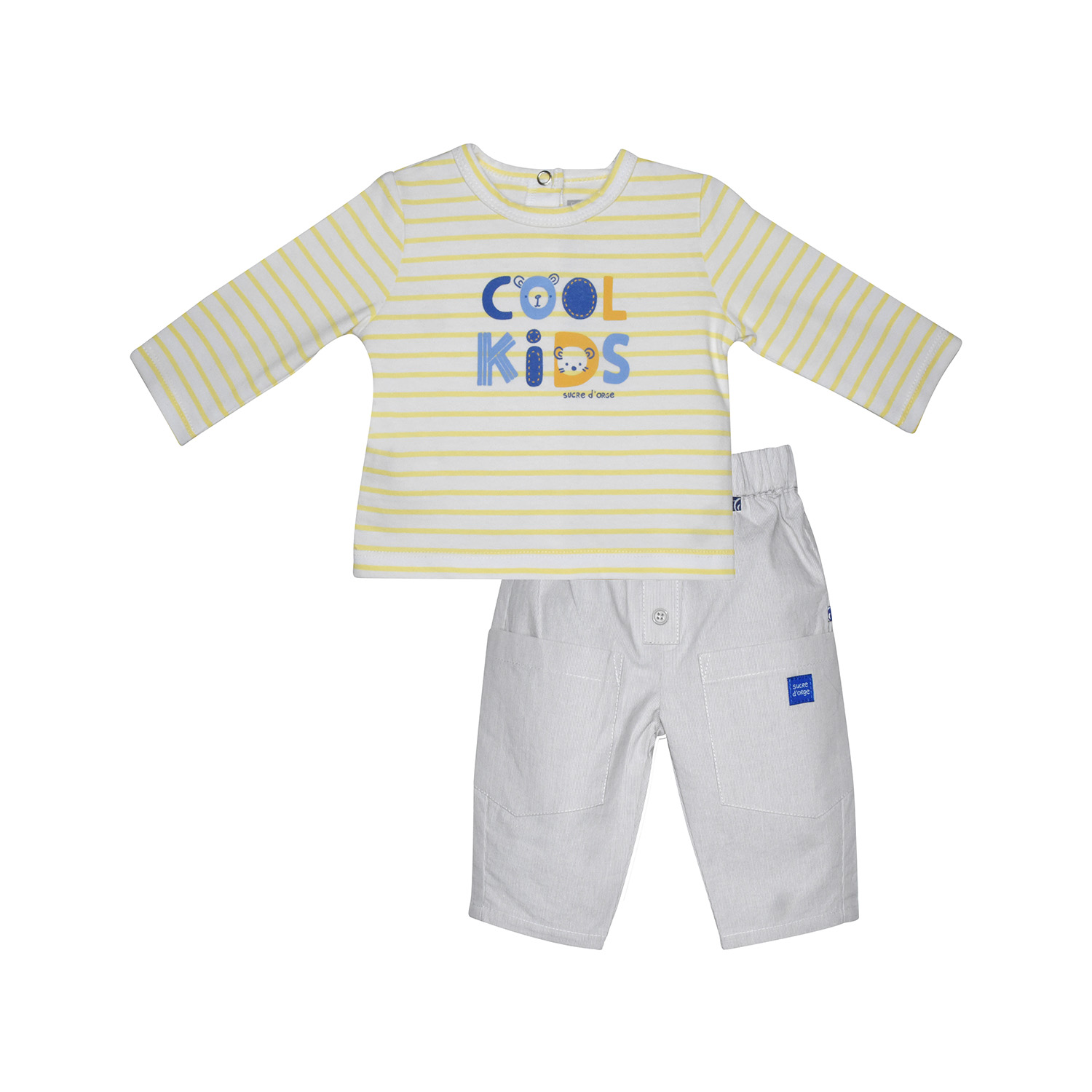 Tee shirt pantalon lamara manches longues bebe, SUCRE D'ORGE