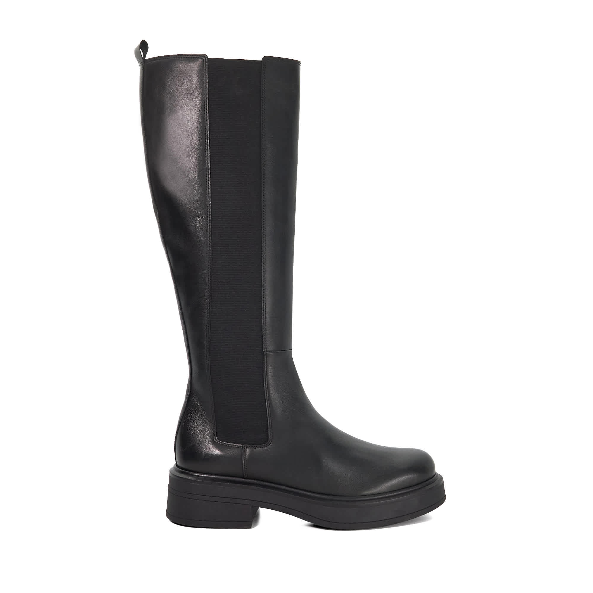 Bottes au genou en cuir épaisses - TEMMINGS, DUNE LONDON