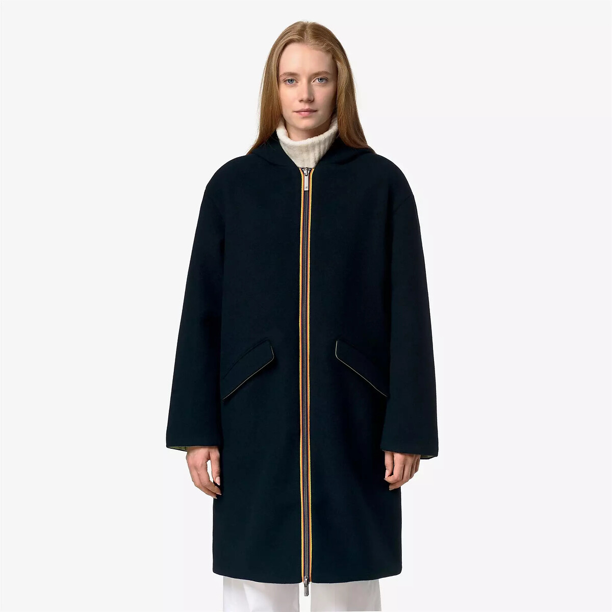 Coupe-vent long réversible, SHALA WOOL BONDED, K-WAY