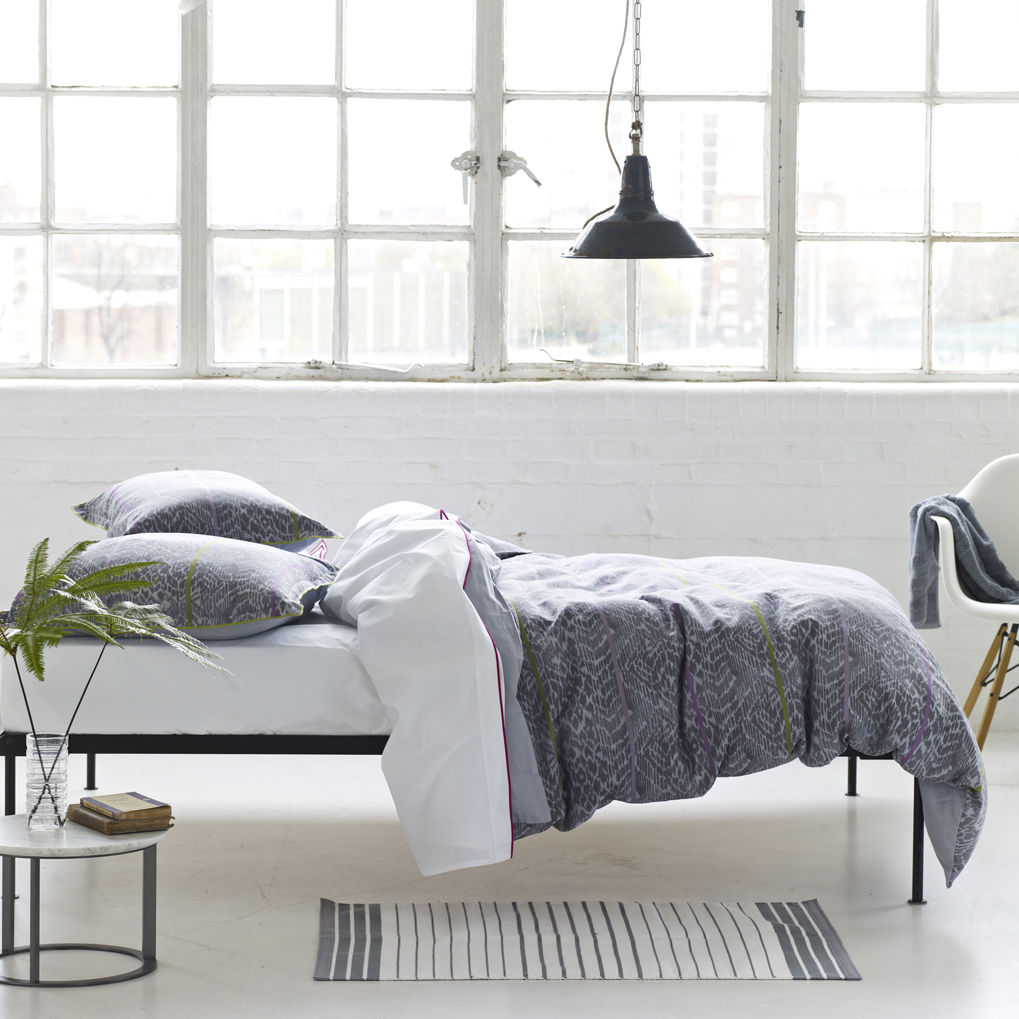 Housse de couette imprimée en percale de coton, BANDELA, DESIGNERS GUILD