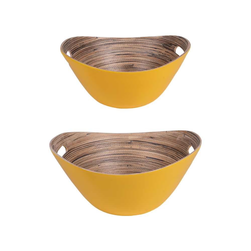 Set de 2 saladiers Bambou s 30 et 25 cm, TABLE PASSION