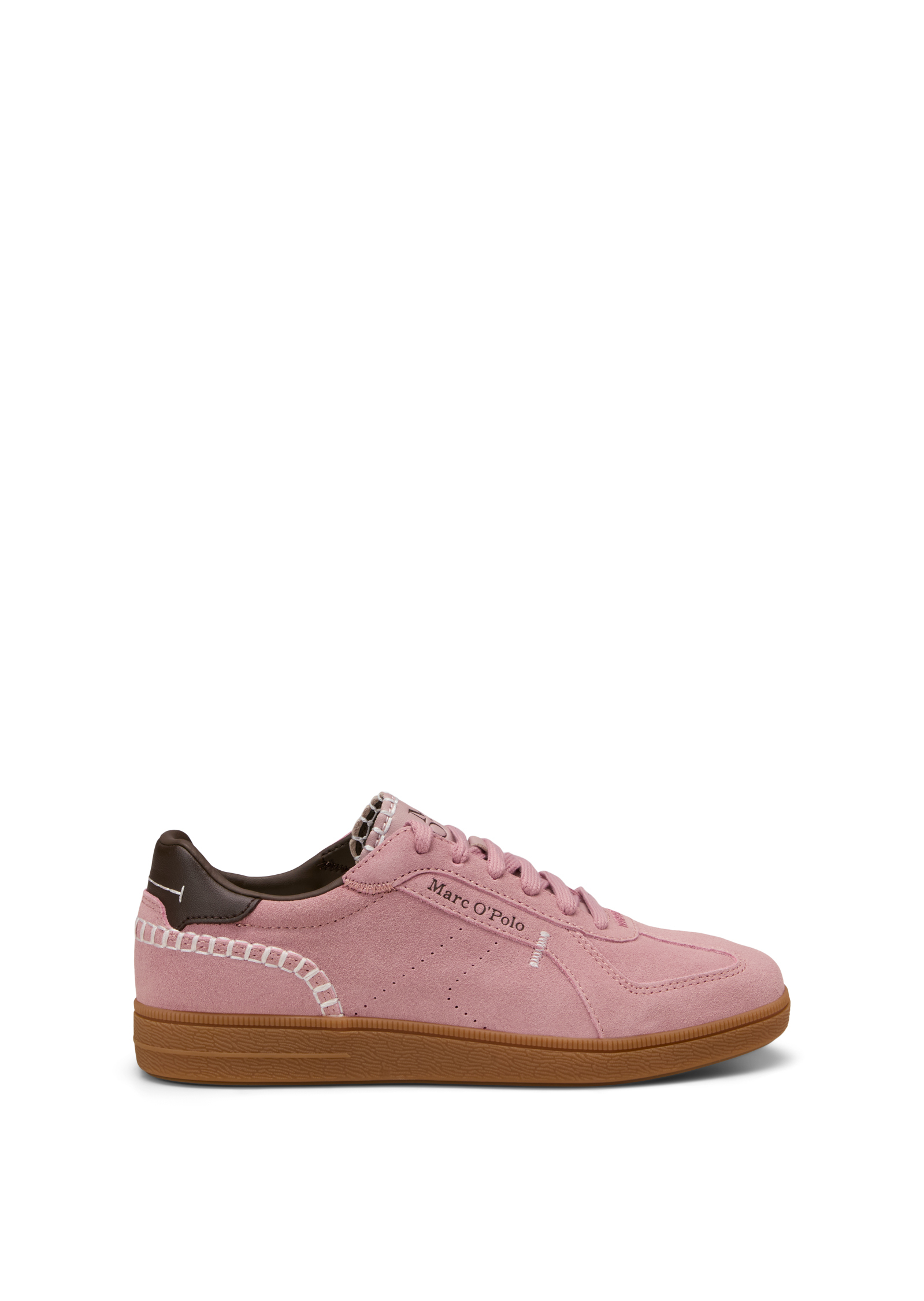 Sneaker modèle Charlie en cuir velours doux, MARC O'POLO