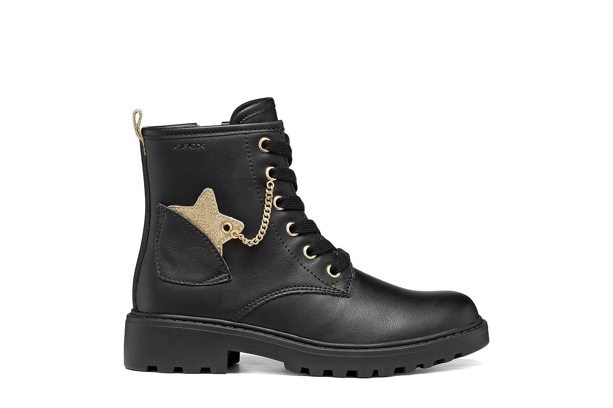 Kids Casey Lace-Up Ankle Boots, GEOX